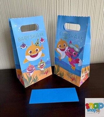Paquete 10 Bolsas Sorpresa Baby Shark
