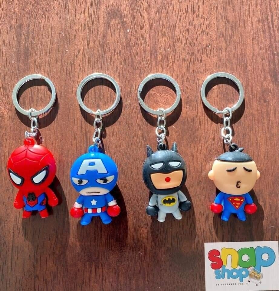 Colección de 4 llaveros  Super Heroes Avengers 