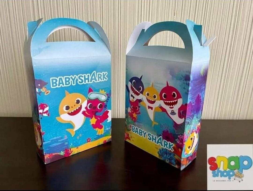 Paquete 10 Cajas Sorpresa Baby Shark 