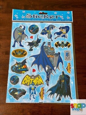 Hoja de Stickers Batman 