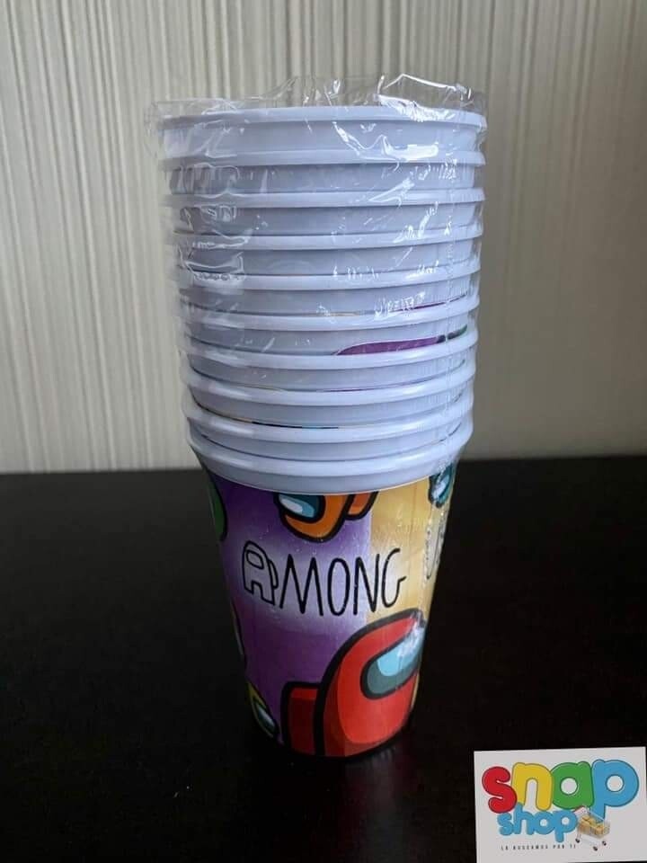 Paquete 10 vasos Among Us