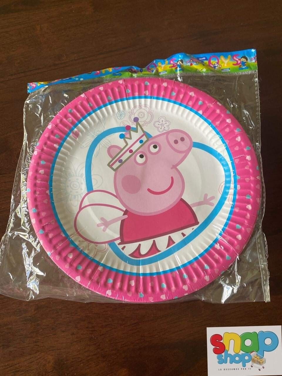 Paquete 10 Platos Redondos Peppa Pig