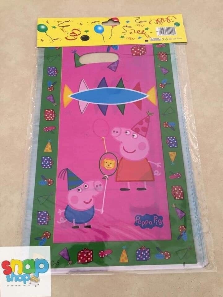 Paquete 10 bolsas para Dulces Peppa Pig