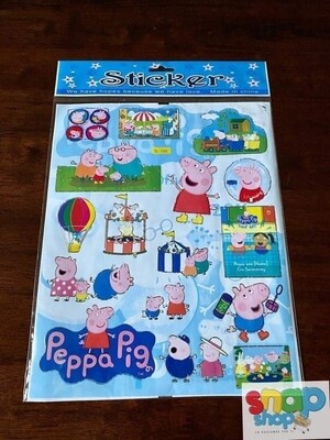 Hoja de Stickers pepa pig