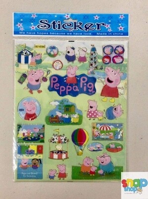 Hoja de Stickers peppa pig