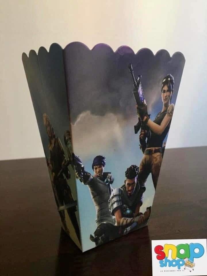 Paquete 6 Cajas para Palomitas Fortnite