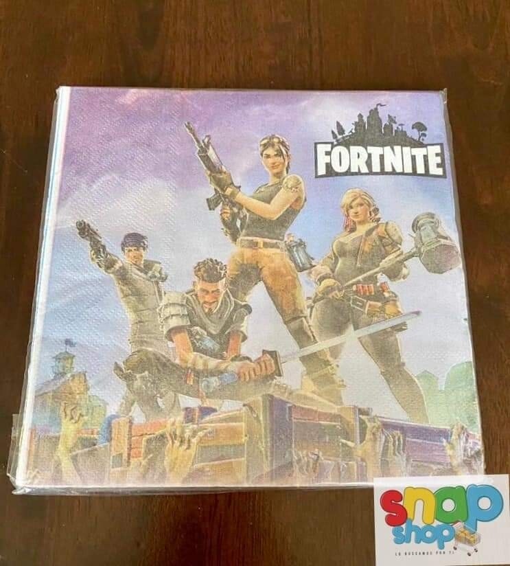Paquete 20 Servilletas Fortnite