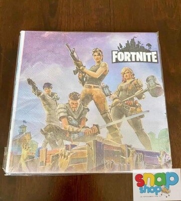 Paquete 20 Servilletas Fortnite