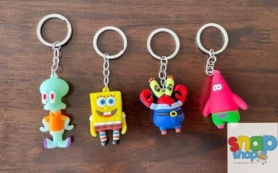 Colección 4 Llaveros Bob Esponja
