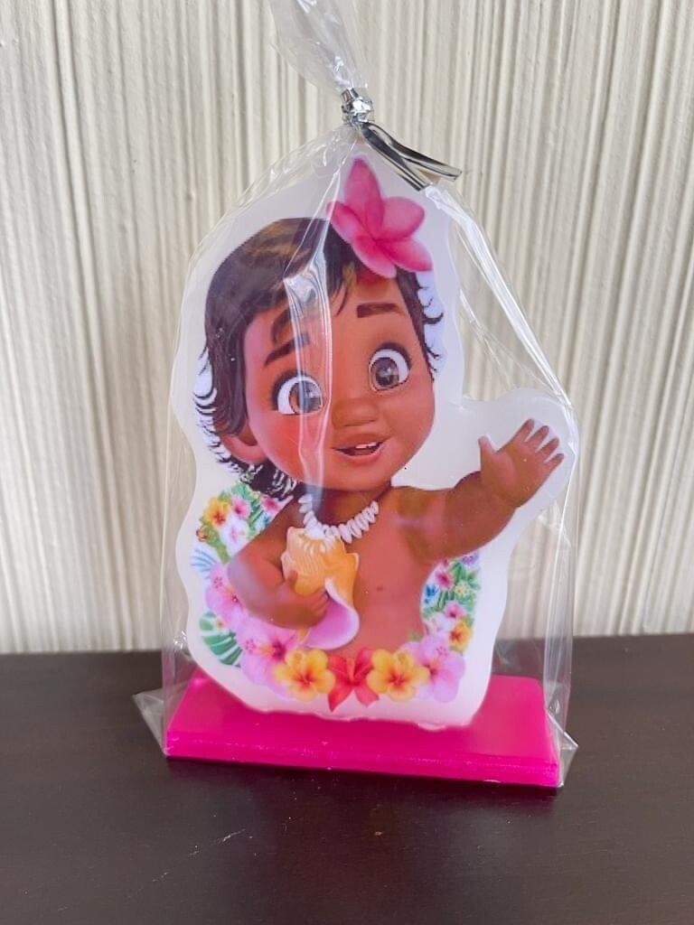 Vela para Pastel Moana Bebé 