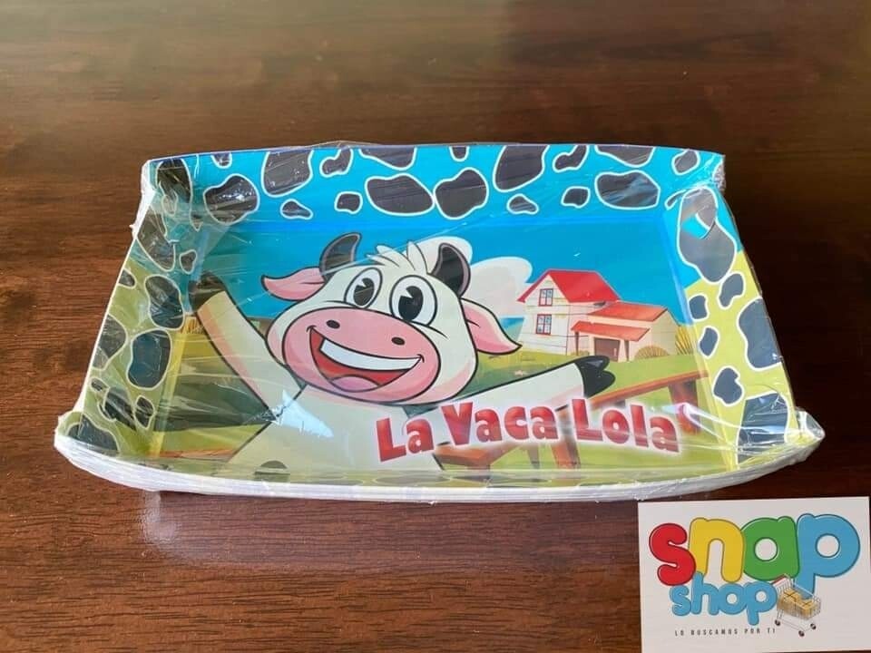 Paquete 10 Bandejas Vaca Lola
