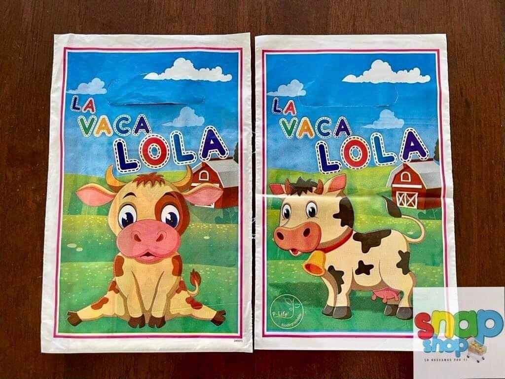 Paquete 10 bolsas para Dulces Vaca Lola