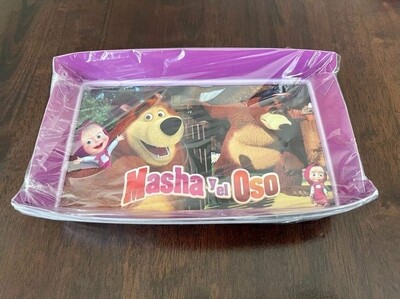 Paquete 10 Bandejas Masha y el Oso