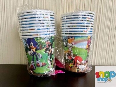 Paquete 10 Vasos Sonic