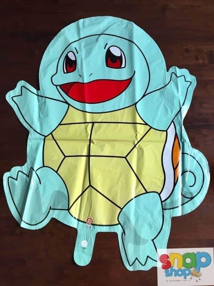 Globo figura metálica Squirtle pokemon 