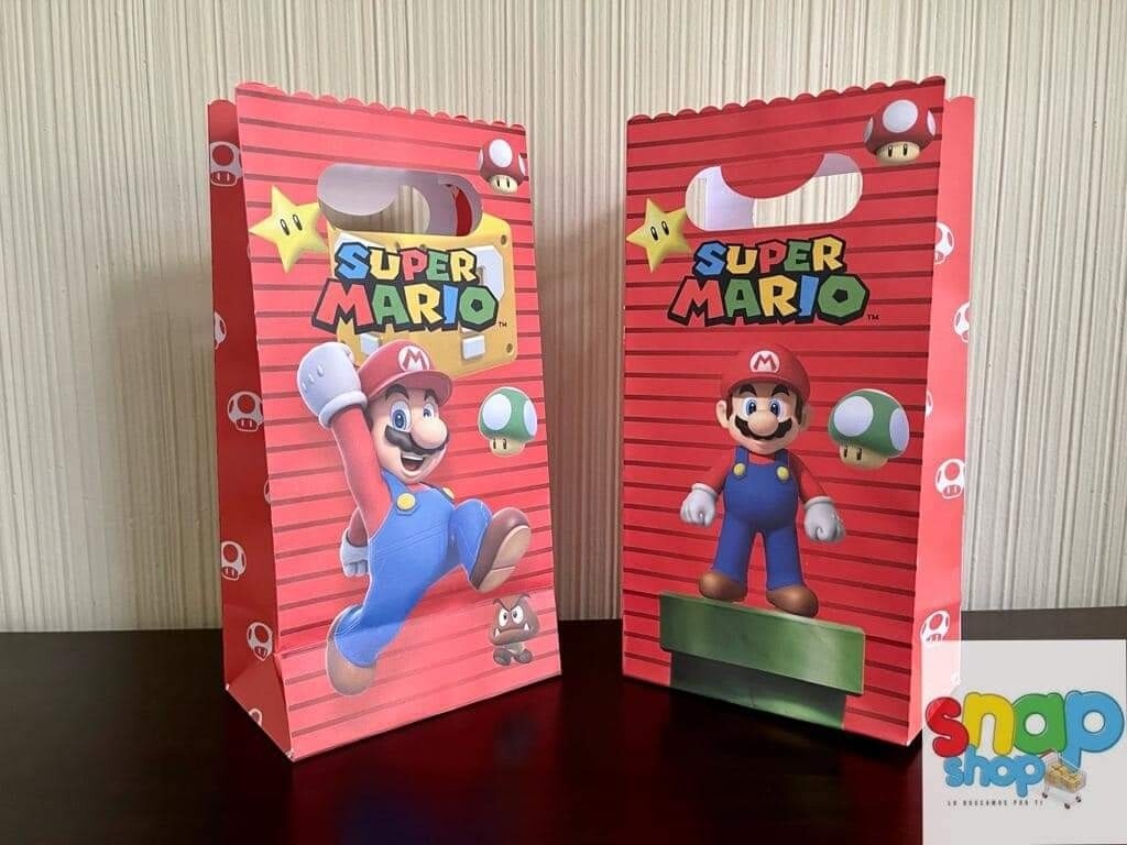Paquete 10 Bolsas Sorpresa Mario