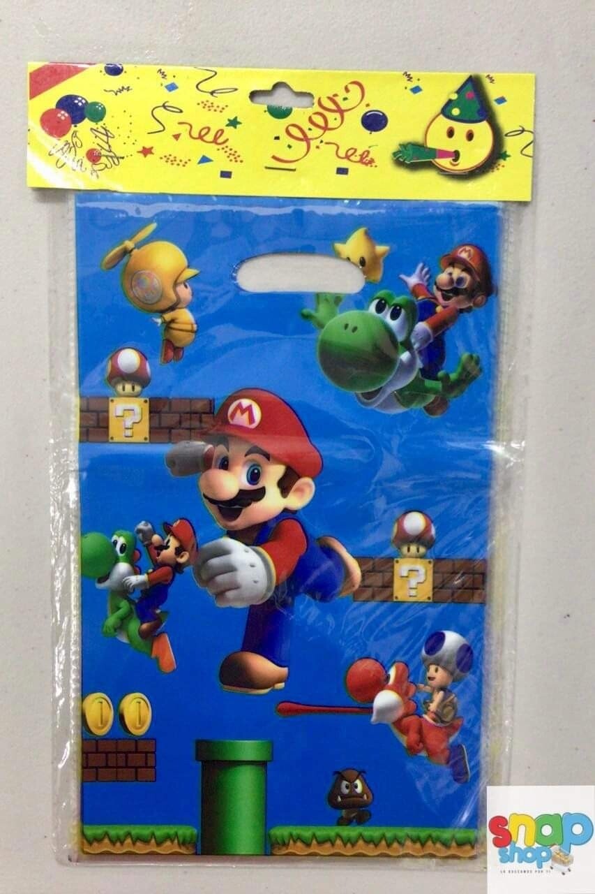 Paquete 10 bolsas para Dulces Mario