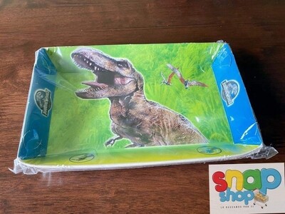 Paquete 10 Bandejas Jurassic Dinosaurio 