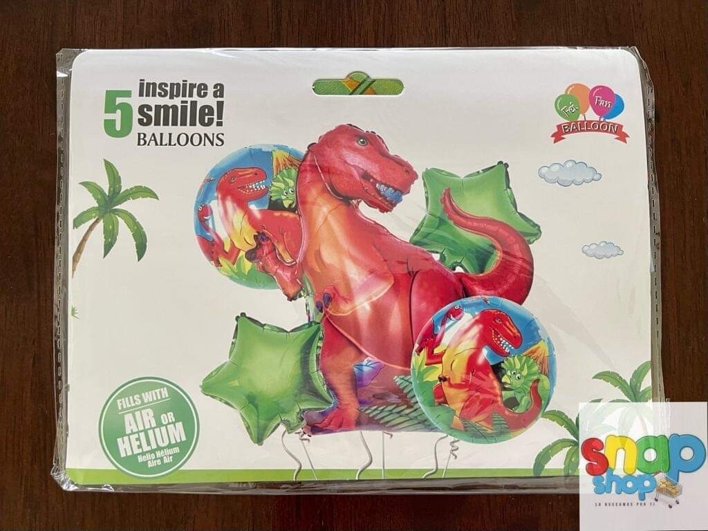 Set de globos Dinosaurio