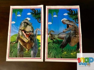 Paquete 10 bolsas para Dulces Jurassic Dinosaurio 