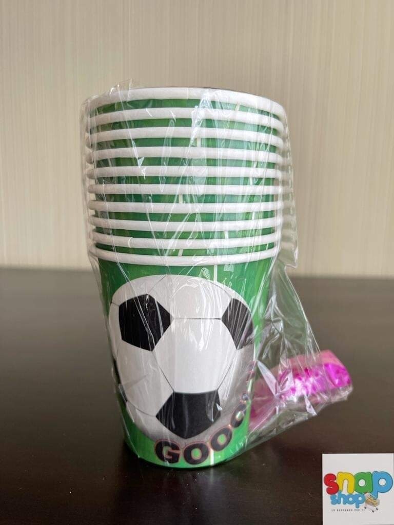 Paquete 10 vasos Fútbol 