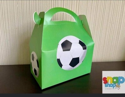 Paquete de 6 Cajas tipo lonchera Fútbol 