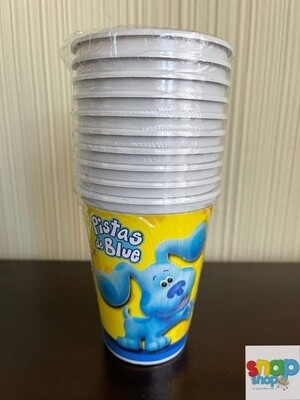 Paquete 10 vasos pistas de Blue