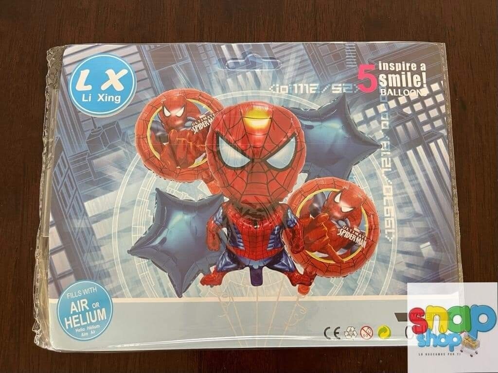 Set de globos Spiderman