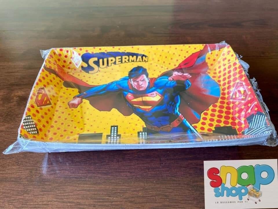 Paquete 10 Bandejas Superman