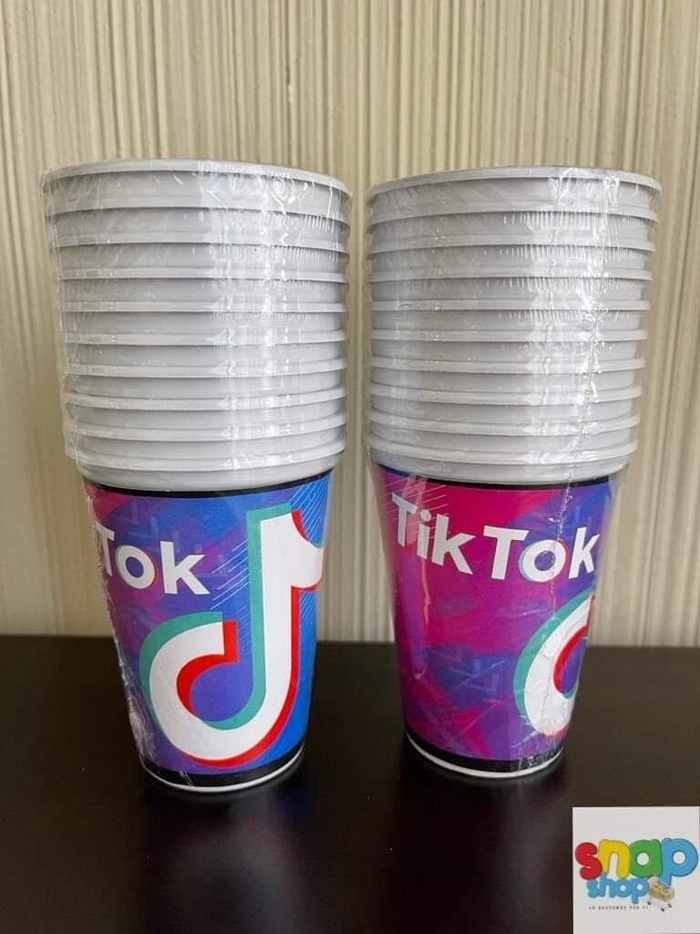 Paquete 10 vasos Tik Tok