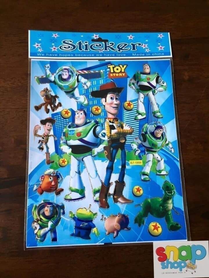 Hoja de Stickers Toy Story