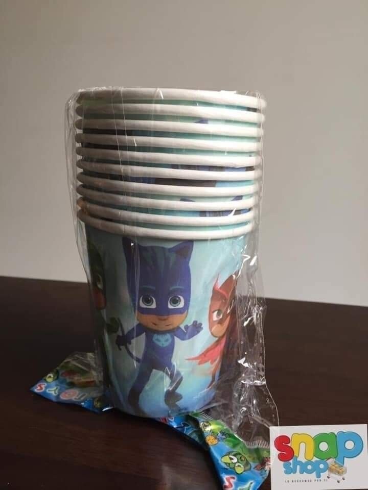 Paquete 10 vasos Pj Mask