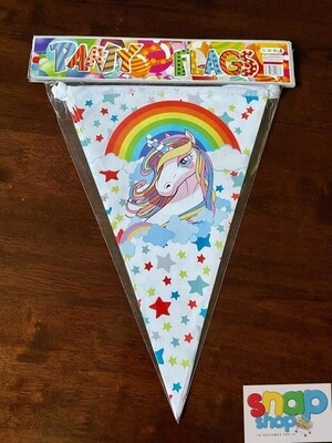 Banderin Unicornio estrellas