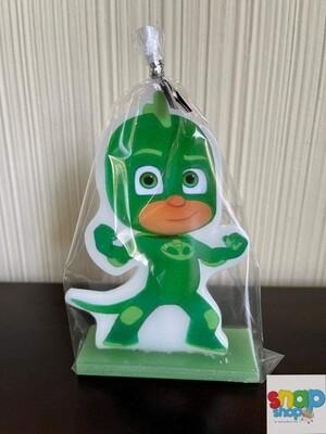 Vela para pastel Pj Mask Verde figura