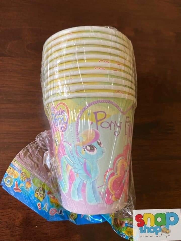 Paquete de 10 vasos My Little Pony