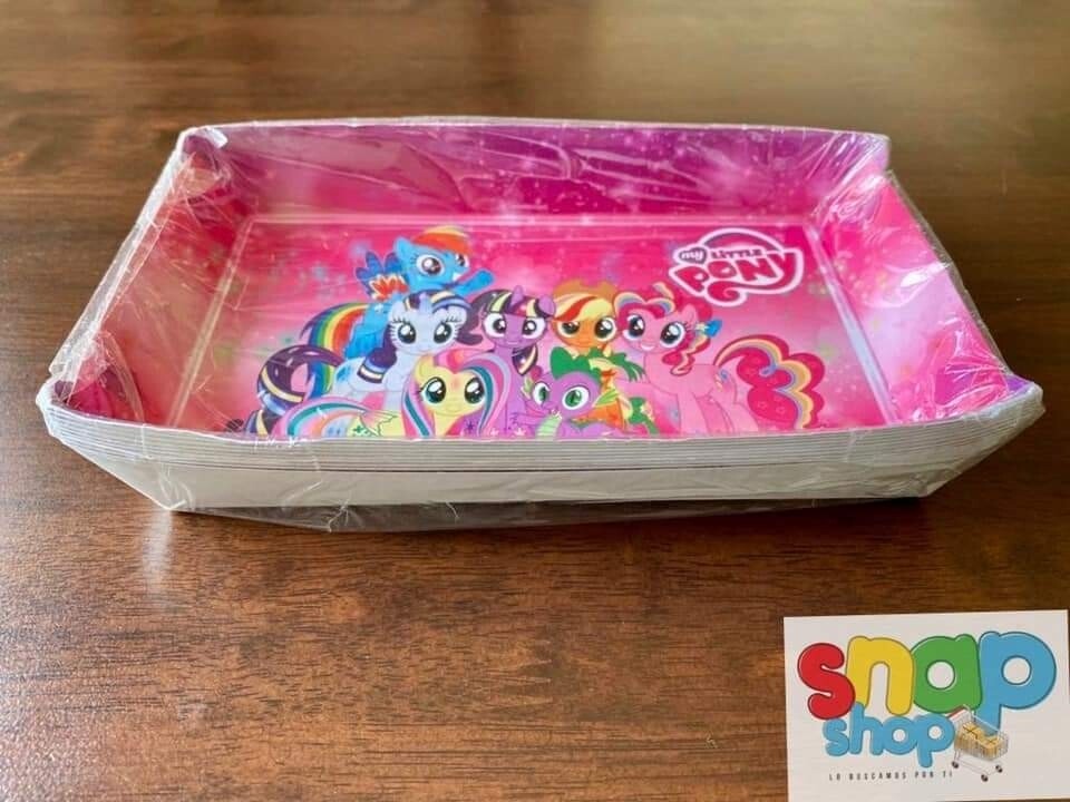 Paquete 10 Bandejas My Little Pony