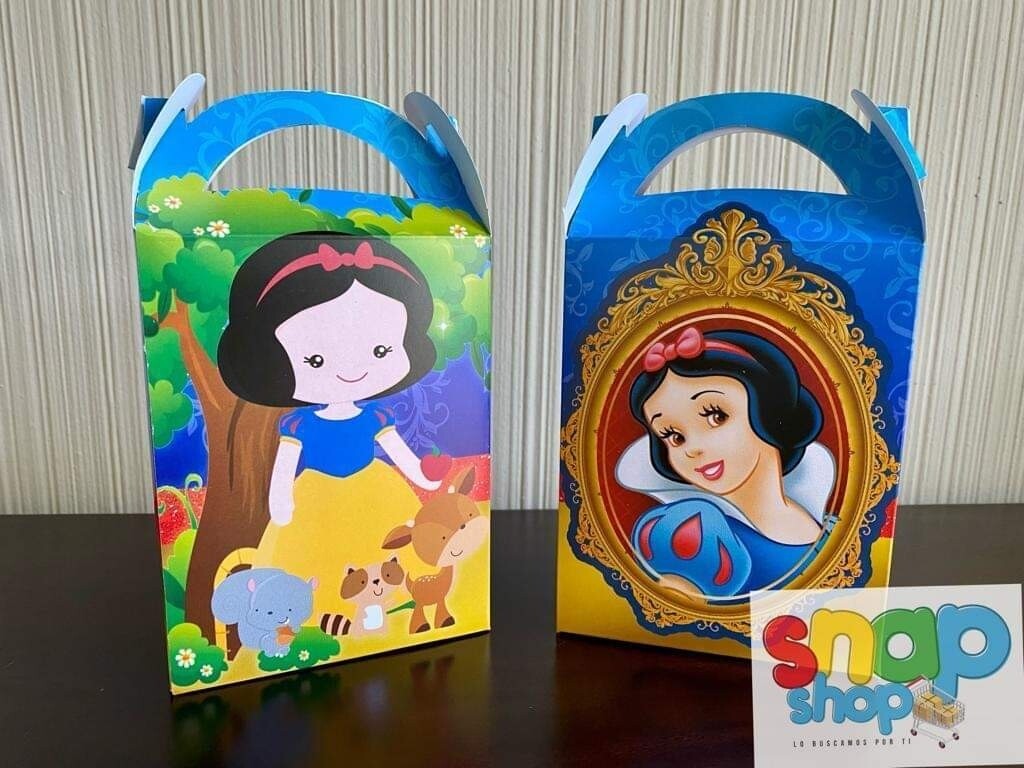 Paquete de 10 Cajas Sorpresa Blanca Nieves