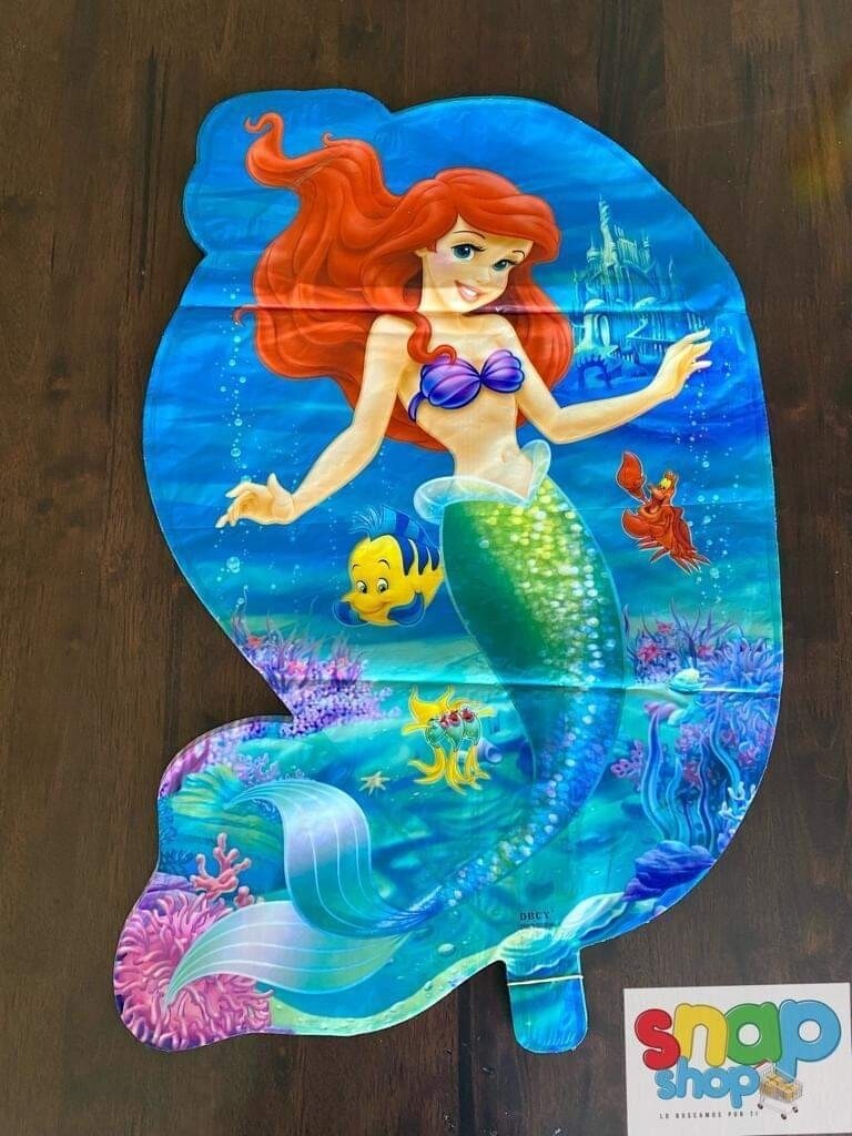 Globo figura sirenita Ariel Cuerpo completo