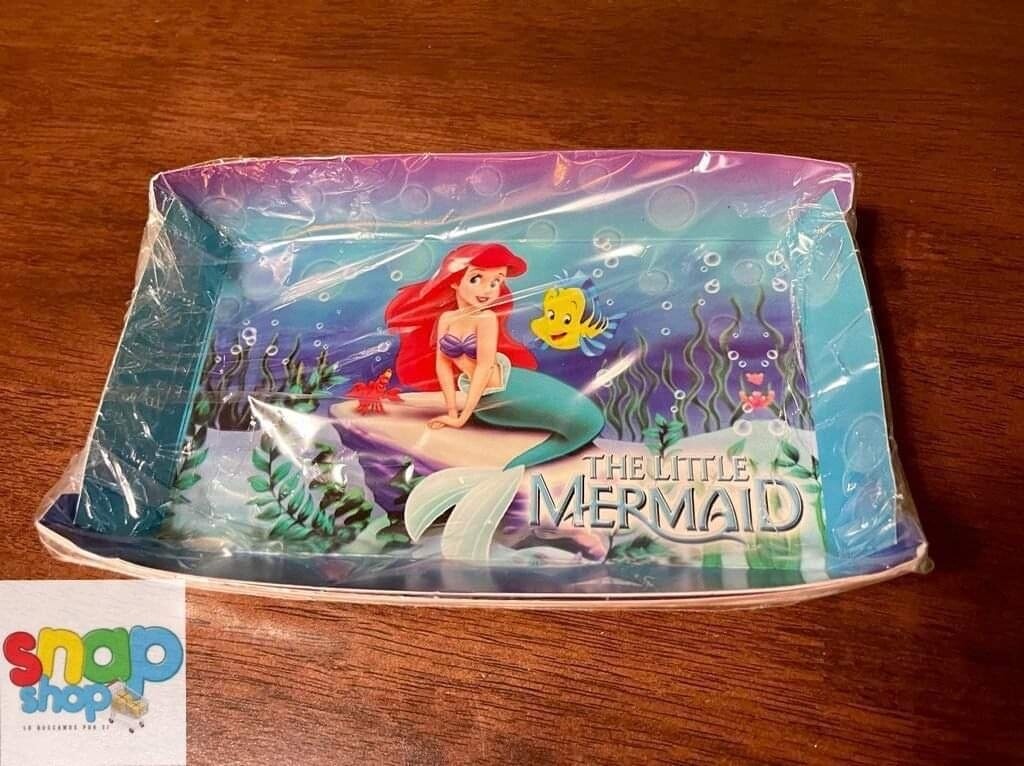 Paquete 10 Bandejas sirenita Ariel