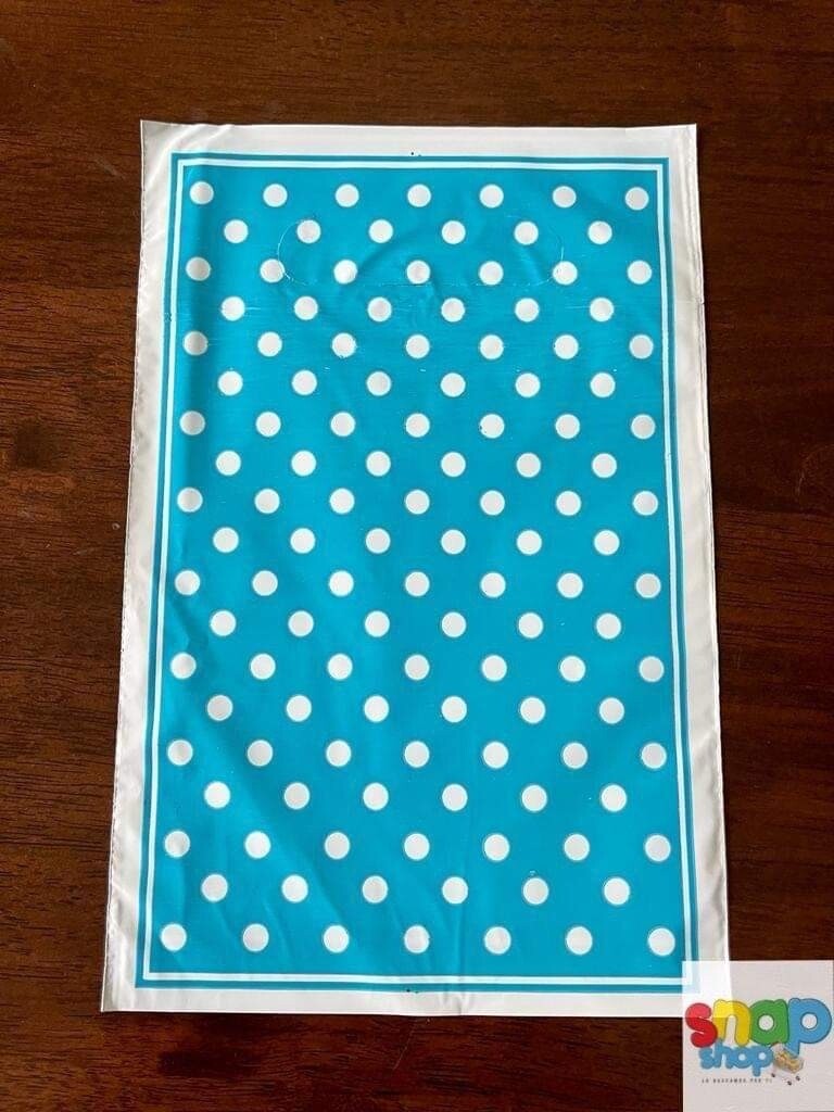 Paquete 10 bolsas para Dulces Celeste