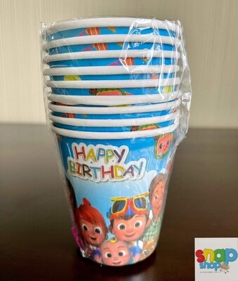 Paquete 10 vasos Cocomelon