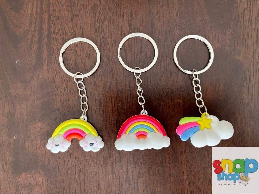 Llaveros Nubes y Arcoíris 
