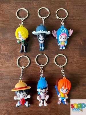 Colección 6 llaveros One piece