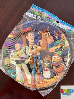 Paquete 10 platos redondos Toy Story