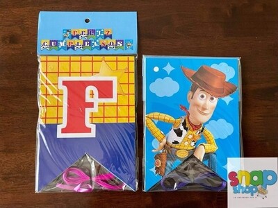 Letrero Feliz Cumpleaños Toy Story 