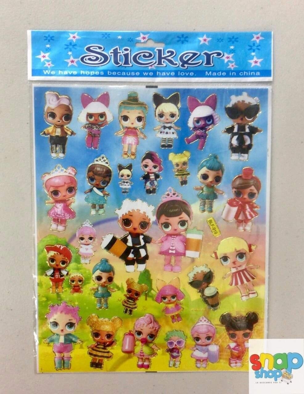 Hoja de Stickers Lol