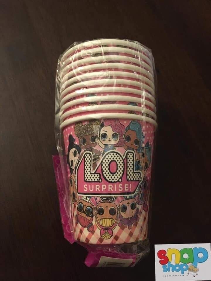 Paquete 10 vasos Lol