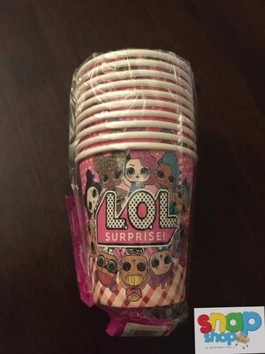 Paquete 10 vasos Lol