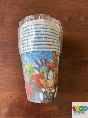 Paquete 10 vasos Avengers 