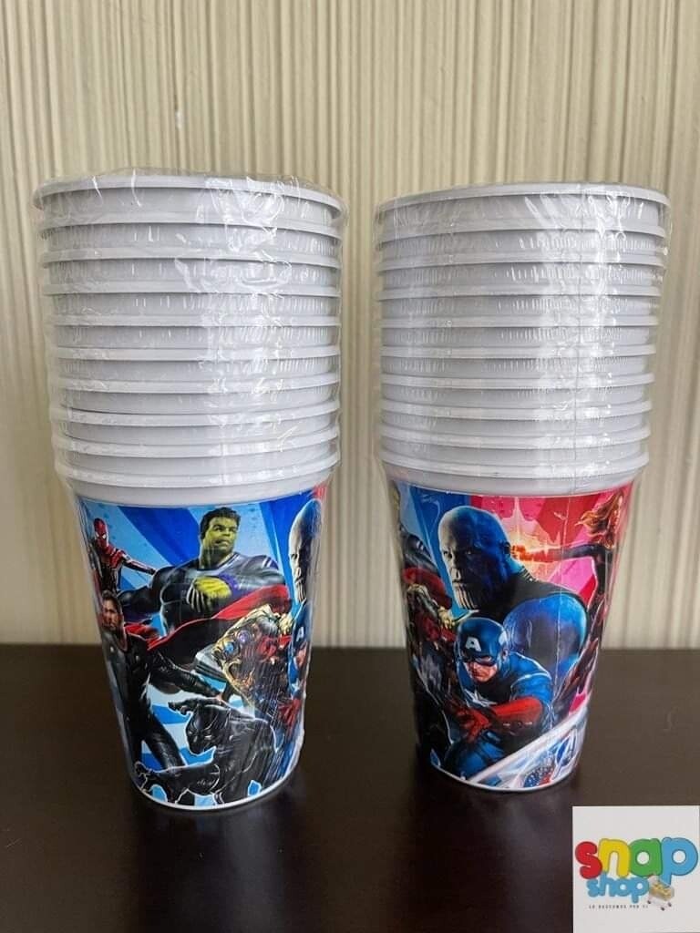 Paquete 10 vasos Avengers